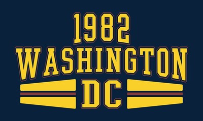 Washington Retro college varsity font typography USA Athletic slogan print for tee - t shirt and sweatshirt - hoodie for all 