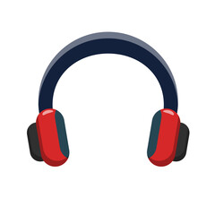 Headphone vector illustration with flat style isolated on white background. Headphone icon