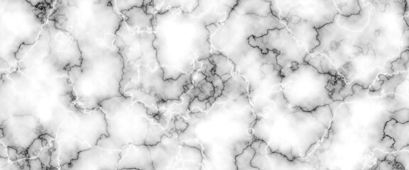 Abstract white marble texture pattern background with black line skin. Creative stone art wall interiors background design.
