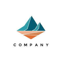 Peak mountain logo vector for your company or business