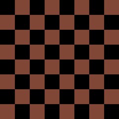 Brown and Black checkerboard seamless pattern background. Vector illustration.