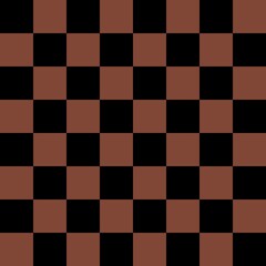 Brown and Black checkerboard seamless pattern background. Vector illustration.