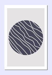 Creative minimalist hand drawn illustrations for wall decoration, postcard or brochure cover design. Hand draw design elements. 