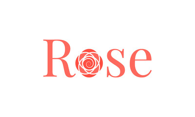 beauty rose logo design vector for boutique, spa, cosmetics and salon