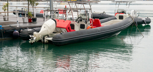 odern Inflatable Rubber Speed Motor Boats ready for rent