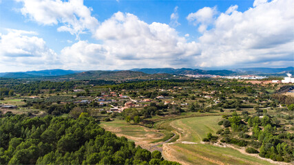 Fototapeta premium view of the city of town umbria