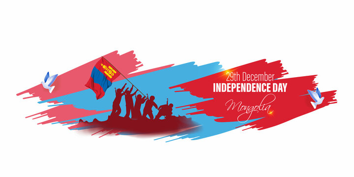 Vector illustration of happy Mongolia independence day