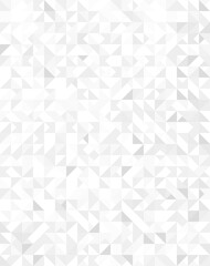 Abstract triangles geometric background. Triangular wallpaper pattern design. Minimalist light grey and white triangles.Trendy monochrome triangles pattern