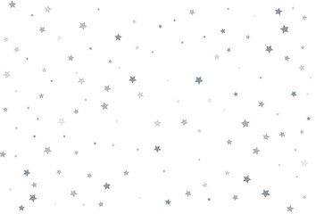 Christmas background with silver stars. Silver star Celebration Confetti.