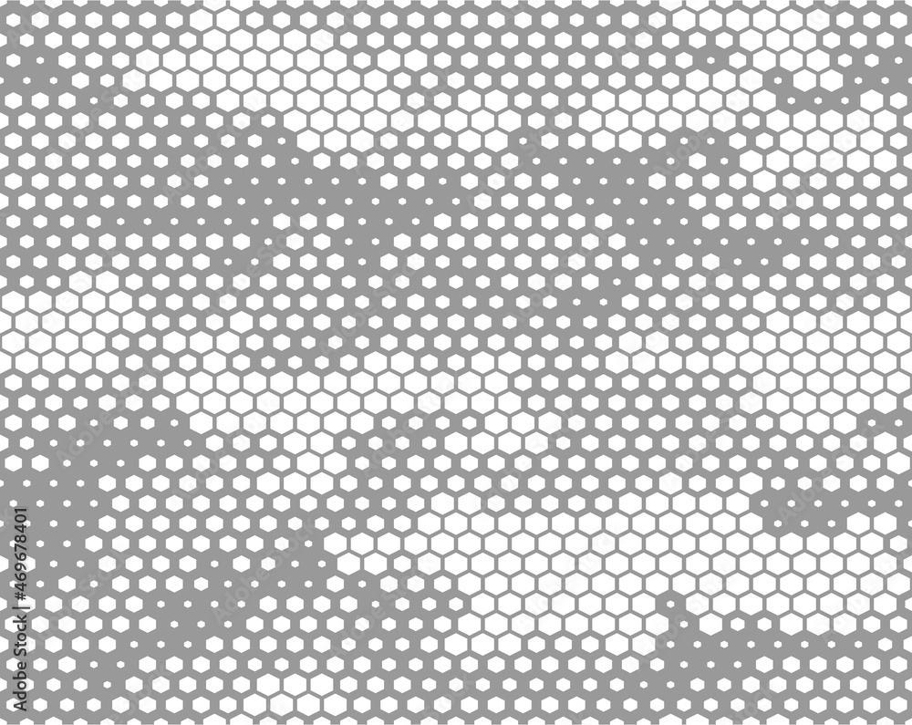 Poster camouflage seamless pattern modern. military texture hexagonal elements. print on fabric and clothes