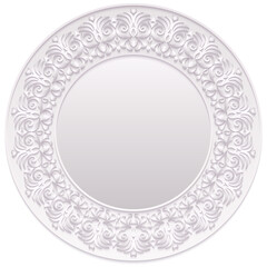 Abstract vector ornamental nature vintage frame.