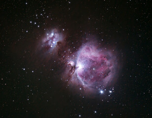Obraz na płótnie Canvas Orion and Running Man Nebulae