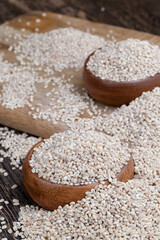 pearl barley for cooking porridge, made from barley