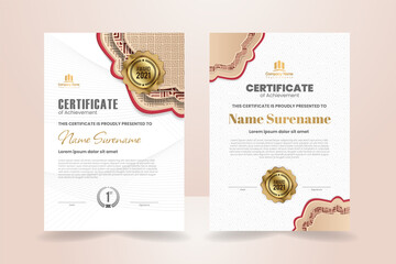 Creative Certificate Template with Milo Brown Ornament