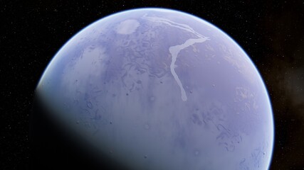 Planets and galaxy, science fiction wallpaper 3d illustration