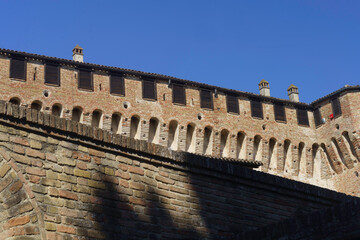 Gradara, historic town in Pesaro e Urbino province surrounded by walls