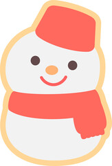 クッキー　雪だるま
