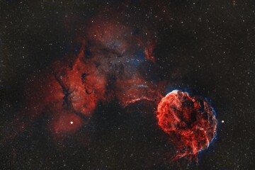 The Jellyfish Nebula, IC 443, Poison, HOO