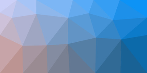 Abstract low poly background of triangles with gradients. Usable for wallpaper or background