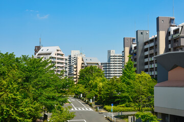 東京の住宅地　Residential area in Tokyo, Japan.