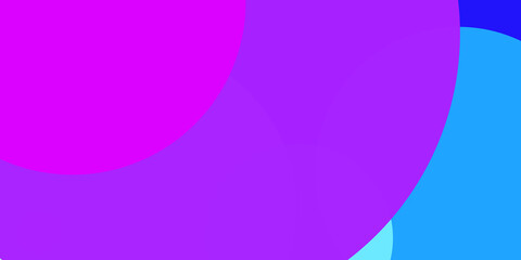 Minimal and modern design with circle shapes and colorful bright background