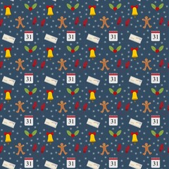 Christmas pattern for packaging design.