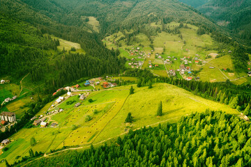 Carpathian mountain landscape