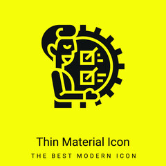 Ability minimal bright yellow material icon