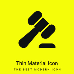 Auction minimal bright yellow material icon