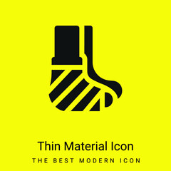 Bandage minimal bright yellow material icon