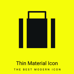 Briefcase minimal bright yellow material icon