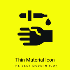 Blood Test minimal bright yellow material icon