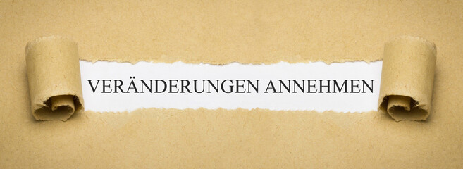 Veränderungen annehmen