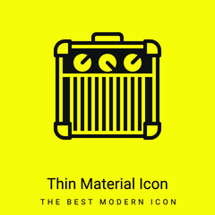 Amplifier minimal bright yellow material icon