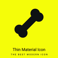 Bones minimal bright yellow material icon