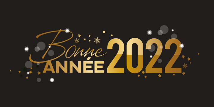 Bonne Annee 2022 Or