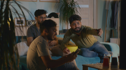 Indian fans celebrating won online bets