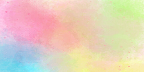 Fototapeta na wymiar abstract watercolor background. Rainbow watercolor hand drawn digital painting background vector. Colorful Rainbow Watercolor Background