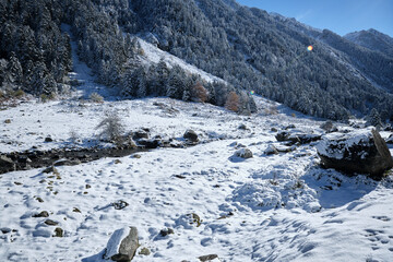 River in pyrenees