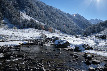 River in pyrenees