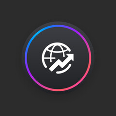 World Stock Up -  UI Icon