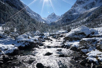 River in pyrenees
