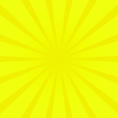 High quality comic book style background. Vector comic banner for text. Yellow.