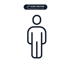 people icon symbol template for graphic and web design collection logo vector illustration