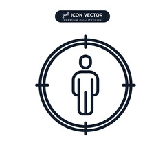 head hunting icon symbol template for graphic and web design collection logo vector illustration