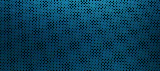Steel backdrop with a blue metal texture. Sheet metal with perforations