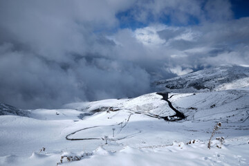 ski slopes in france, french pyrenees