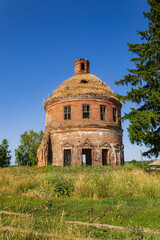 an abandoned Orthodox church