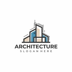 Architecture logo design. real estate company logo design