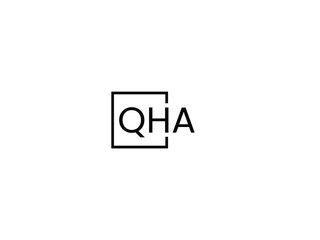 Obraz premium QHA letter initial logo design vector illustration